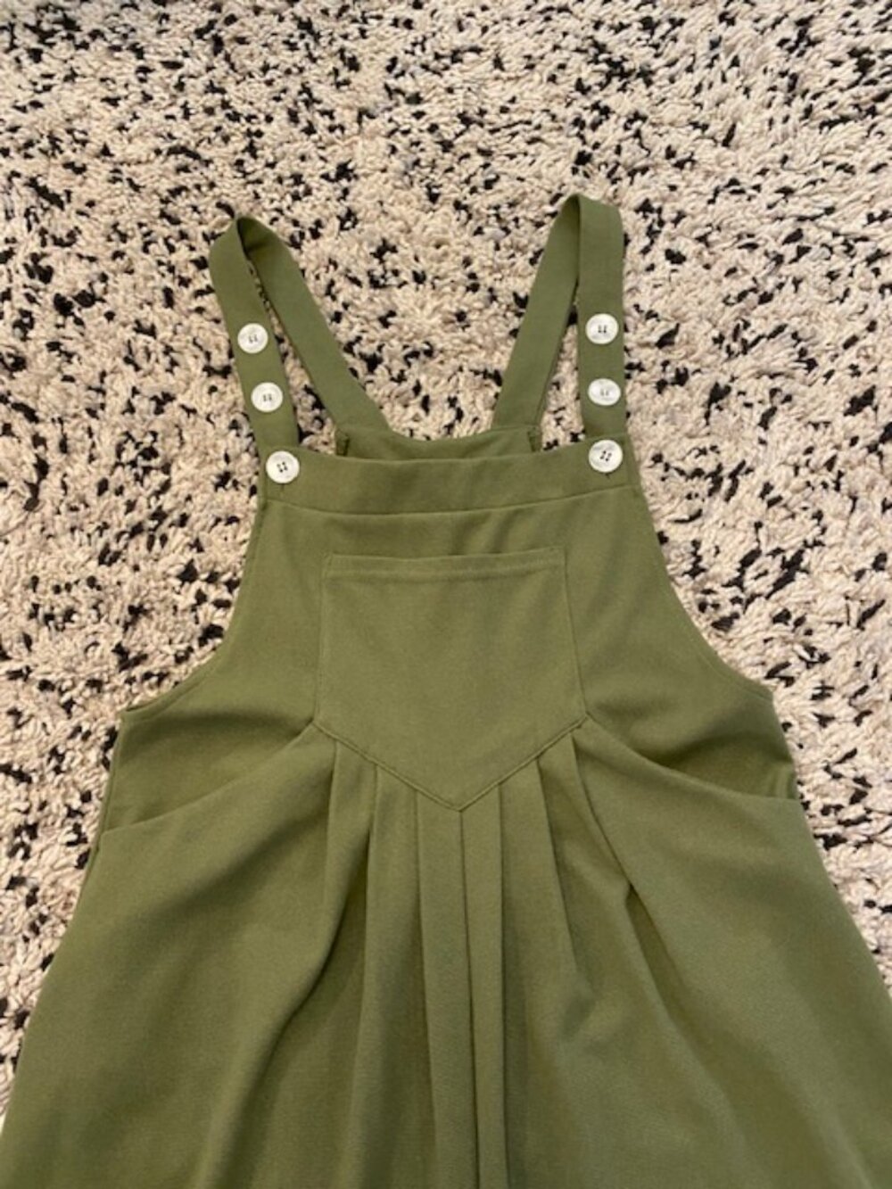 Halara Jogger Romper Dungarees all in one green NWOT Size XS - Picture 4 of 14